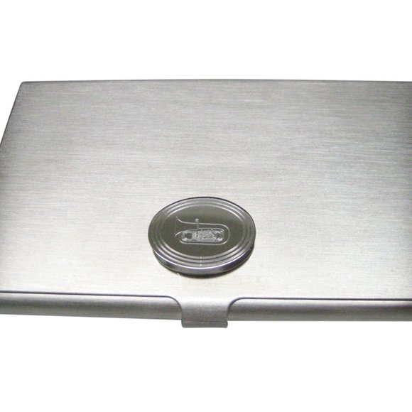 Amazon.com: Kiola Designs Silver Toned Tuba Music Instrument  Tuba Music Instrument Business Card Holder